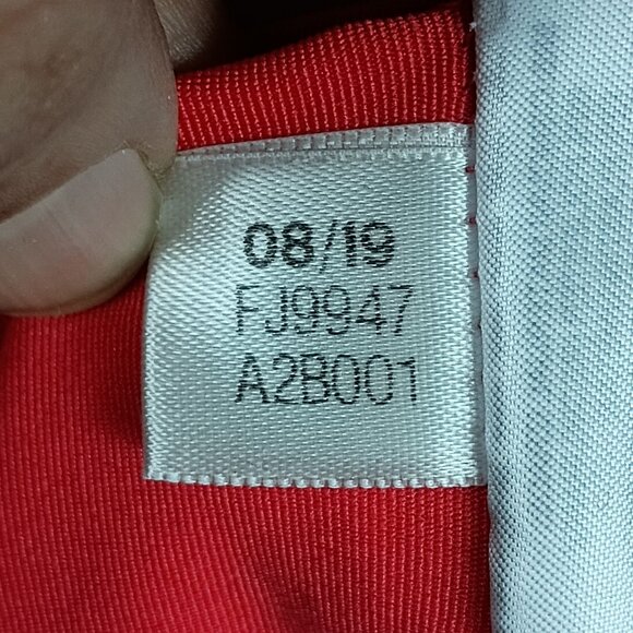 Adidas Mens Ultimate365 Colorblock Polo Shirt Size L Coral & Gray Summber Golf - Picture 6 of 6